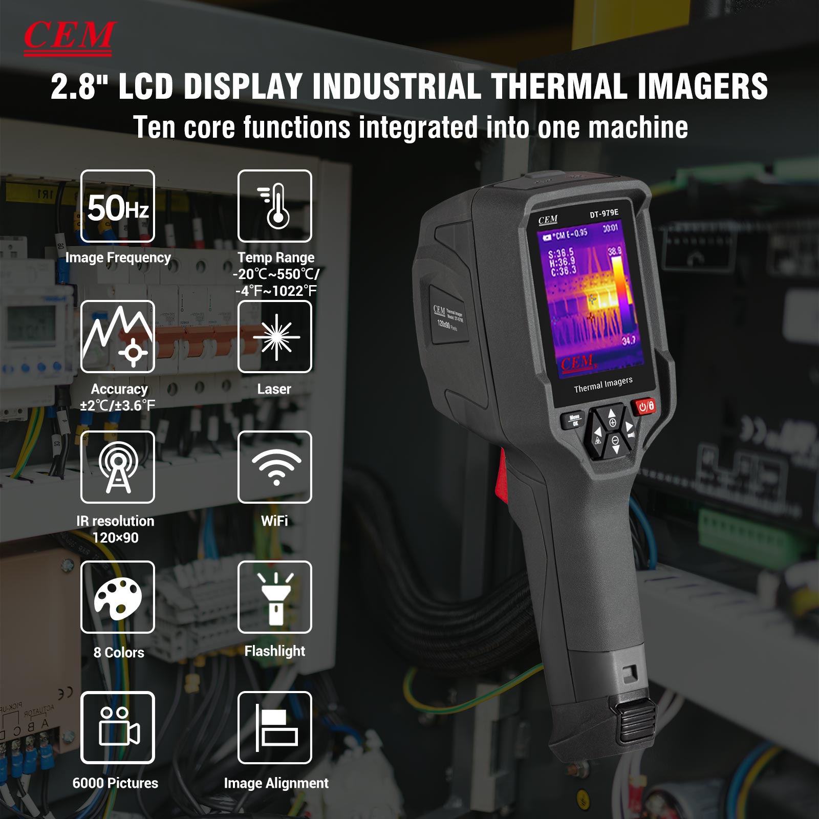 CEM DT-979E El Tipi Termal Kam - Thermal Imaging Camera Pcb Repair incelemesi ve fiyatı